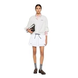 Miu Miu Striped poplin shirt It36